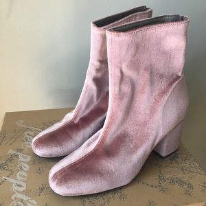 Free People Velvet Ankle Boot